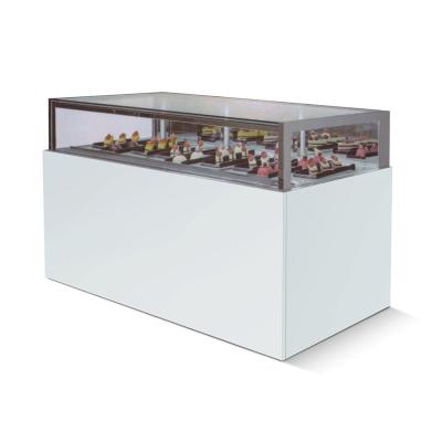 China High Temperature Customized Cake Display Refrigerated Glass Pastry Display Chiller Showcase for sale