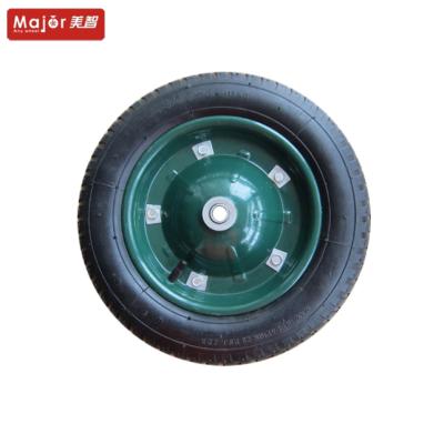 China Factory Wholesale 14inch Flat Free Inflatable Rubber Wheel 13x300-8 Heavy Load Agriculture Use Rubber Wheel for sale