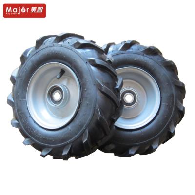 China Solid Lawn Mower Strolley Movable Tools Inflatable Rubber Wheel Lawn Motor Offer Different Sizes for sale