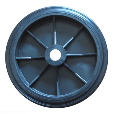 China Hotels 8 Inch Trolley Plastic Solid Rubber Wheel for sale