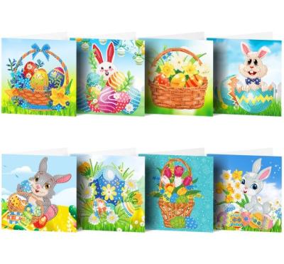 China American Drill DIY Easter Diamond Easter Card DIY Style Round Rhinestone 5D Kit for sale