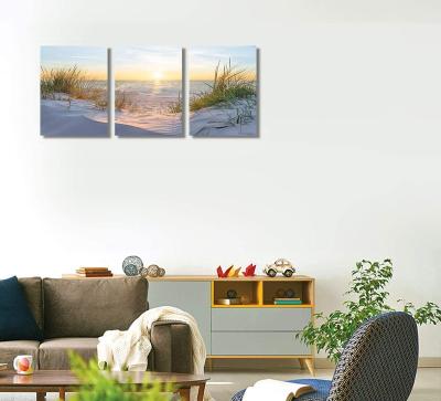 China Beach Tropical Tubular Landscape Natural Sunset Theme Wall Hanging Ornaments for sale