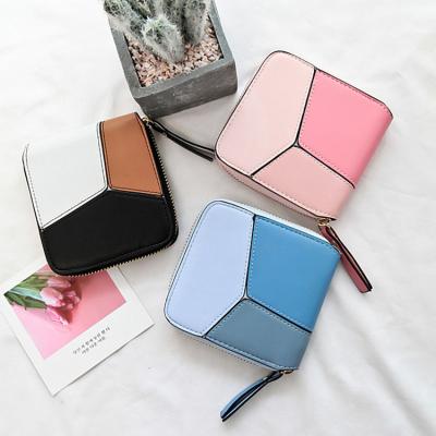 China Fashionable Colorful Zipper Closure Woman Wallet for sale