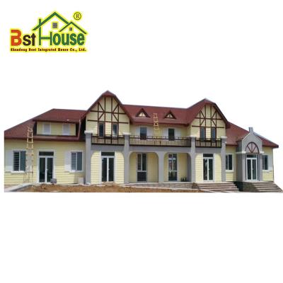 China Modern Prefabricated Light Steel Villa House Metal Villas House Luxury Modern Steel Villa for sale