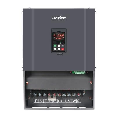 China 380v 3 Phase Inverter AC 55KW 75KW 93KW VFD V/F Control Variable Frequency Inverter 50hz to 60hz for motor for sale