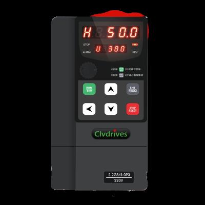 China Single phase to 3phase 220V inverter AC motor drive 2.2kw variable frequency drive 3hp vfd converter for motor speed control for sale