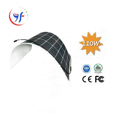 China Camping YFT Flexible Mono Solar Panel SunPower Motorhome For Home Use Bifacial Flexible Solar Panel for sale