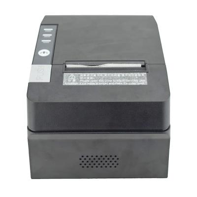 China 80mm Black Desktop USB+ LAN Thermal Receipt Printer for sale