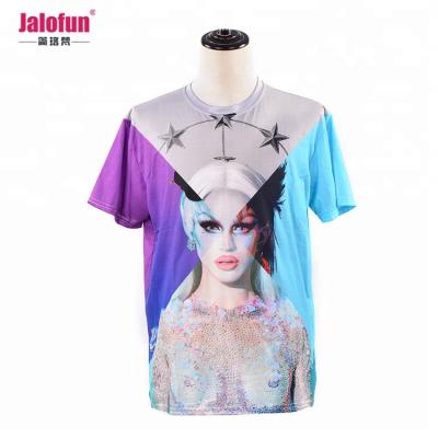 China Custom Logo Printed 100 Polyester Anti-pilling Custom T-shirts Printing for sale