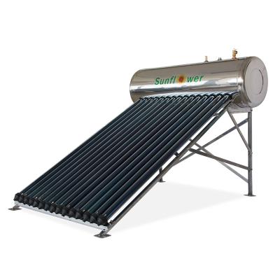 China Commercial SFH200H 200L Integrated High Pressure Solar Water Heater Stainless Steel with Heat Pipe CE ISO for Project or Domestic Hot Water for sale