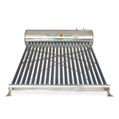 China Commercial Non Pressure Compact SFA47205818 200L Solar Water Heater With Food Grade SUS304 Stainless Steel Tank For Domestic Hot Water for sale