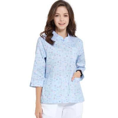 China ANNO Comfortable Premium Nurse Scrubs Medical Uniforms Seven Women Sleeve and Pet Dentist Doctor Scrubs Superior Uniform for sale