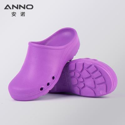 China ANNO Surgical Clogs Shoes Multi Color Lightweight Clog Shoes Eva Holey Style Outdoor Summer Beach OEM Spring Women Men Breathable Anti-Slip for sale