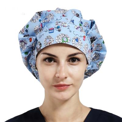 China Hospital Handmade Woven Buffing Scrub Medical Surgical Cap Surgery Caps for sale