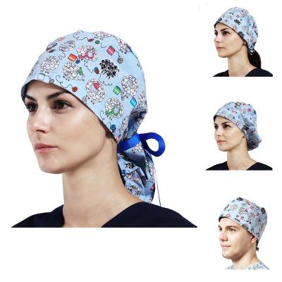 China Fashionable and Hot Sale Design Hospital Uniform Colorful Nurse Scrub Hats ANNO Brand Nurse Hair Cap for sale