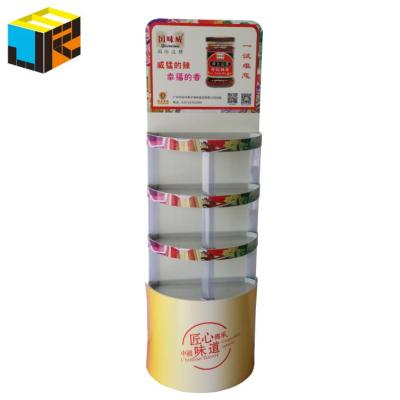 China Eco - Friendly Semicircular Promotional Plastic Beverage Display Rack Shelf Rack for sale