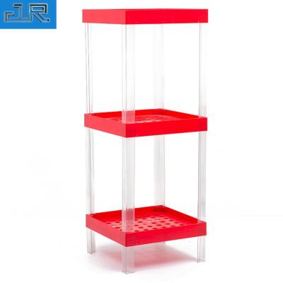 China Single Sided Grocery Shelves Plastic Stackable Pharmacy Shelves Pharmacy for sale