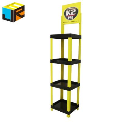 China Plastic Floor Display Stands Easy Set Eco - Friendly Customize Display Stand for sale