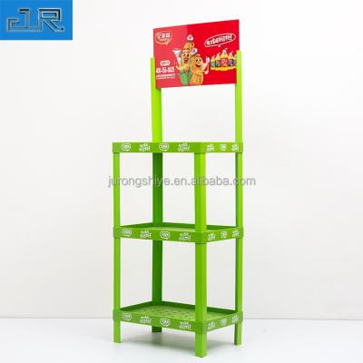 China Single Sided Custom Plastic Goods Display Rack Acrylic Shop Rack Display Stands for sale