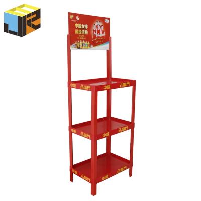 China Medium Size Supermarket Plastic POP Display Stand Eco - Friendly Exhibition Stand for sale