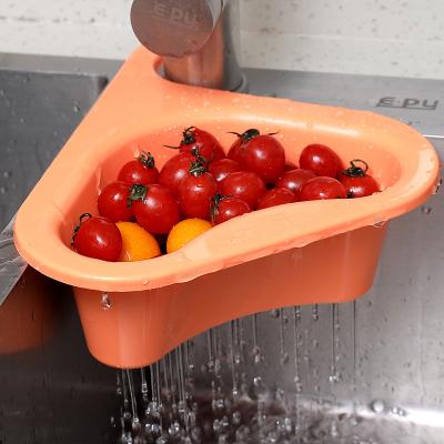 China HOT Viable Unique Design Kitchen Triangle Sink Filter Swan Multifunctional Drain Basket for sale