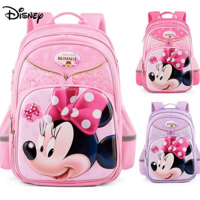 China Waterproof Disney Children's School Bag School Bag Cute Minnie Girl Backpack New Kids for sale