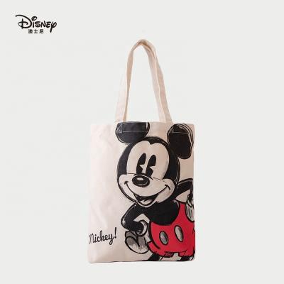 China Mickey/Minnie Disney Canvas Bag Student Shoulder Bag Large Capacity Portable Schoolbag Mickey for sale