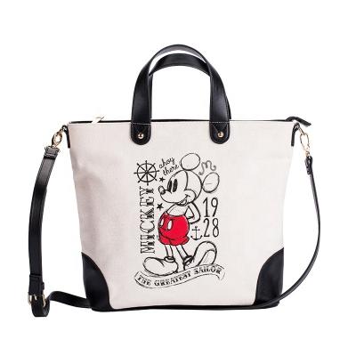 China PP Cartoon Disney Mickey Classic Handbag Casual Shoulder Cross - Body Bag PU Multifunctional Shopping Bag for sale