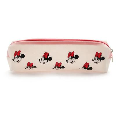 China Schools & Desks Mickey Frosted Jelly Genuine 1 PC School Desk Wholesale Canvas Retractable Pencil Case for sale