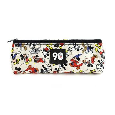 China Must leave message to confirm product style Disney Mickey 1 PC School Office Canvas Wholesale Cartoon Retractable Pencil Case for sale