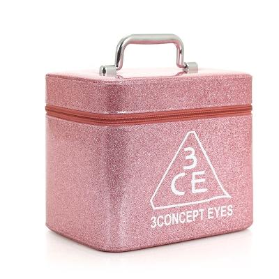 China Fashion PU Makeup Pouch Coin Clips Storage Trademark Bags Cosmetic Bag Colorful for sale