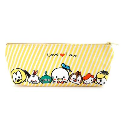 China Must leave message to confirm product style Genuine Mickey 1 PC School Office Canvas Wholesale Cartoon Retractable Pencil Case for sale