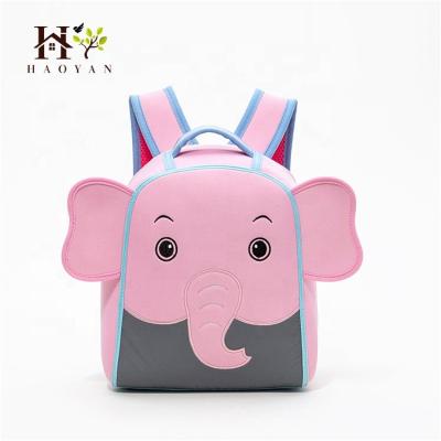 China Waterproof Children Backpack Cute 3D Cartoon Elephant School Bag Wholesale Child Bag Waterproof for sale