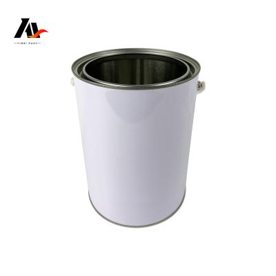 China High Quality Oxidation Resistance Liter 1L/Gallon Oil Direct Cans Round Empty Metal Tin Can For Paint, Chemicals Coating Customization for sale