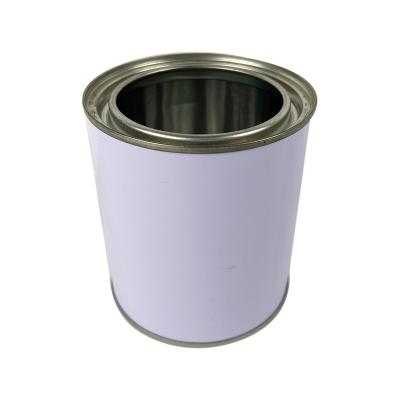 China High Quality Printed Screw Cap Empty Oxidation Resistance Paint Round Metal Tin Cans 1L Liter / Gallon For Paint / Coating / Oil / Ink Customized for sale