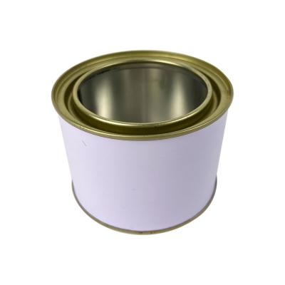 China High Quality Oxidation Resistance Oil Direct Cans Round Empty Metal Tin Can With Lids Body Welding 1L Liter/Gallon For Paint/Coating/Oil/Ink for sale