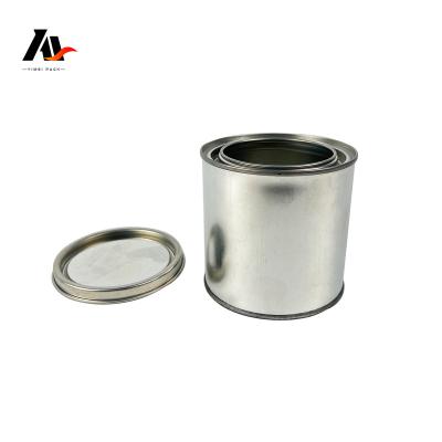 China Oxidation Resistance Factory Direct Manufacturer Oil Cans Round Empty Metal Tin Can 1L Liter/Gallon For Paint/Coating/Oil/Ink Customized for sale