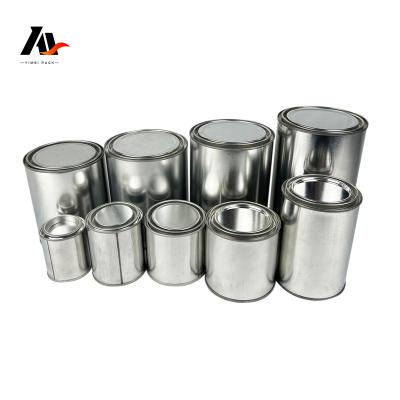 China High Quality Oxidation Resistance Oil Direct Cans Round Empty Metal Tin Can 1L/Gallon Liter For Paint, Chemicals Coating Customization for sale