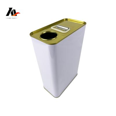 China Newest Oxidation Resistance Style Printed Square Screw Cap Empty Metal Paint Tin Cans For Painting, Coating Chemicals Customized for sale