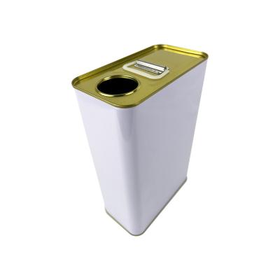 China Newest Style Oxidation Resistance Square Metal Tin Container Rectangular Cans 500mL/1L/2L/3L/4L For Paint/Coating/Oil/Ink Customization for sale