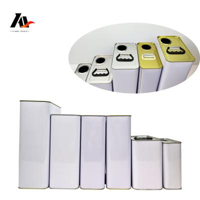 China Newest Style Oxidation Resistance 500mL/1L/2L/3L/4L Square Metal Tin Container Rectangular Cans For Paint, Coating Chemicals Customized for sale