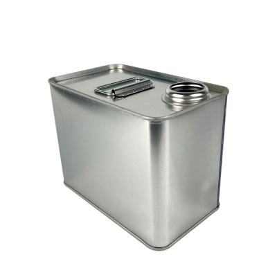 China Hot Sale 500mL/1L/2L/3L/4L Oxidation Resistance Square Metal Tin Container Rectangular Cans For Paint, Coating Chemicals Customized for sale