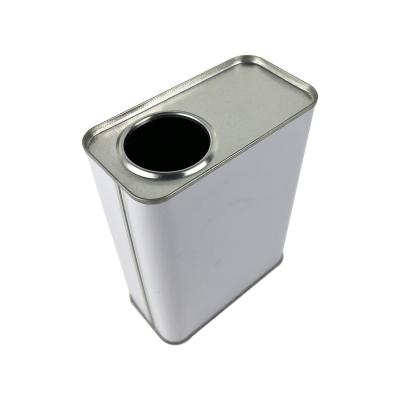 China High Quality Printed Square Screw Cap Empty Metal Oxidation Resistance Paint Tin Cans 500mL-4L For Paint Coating Chemicals Customized for sale