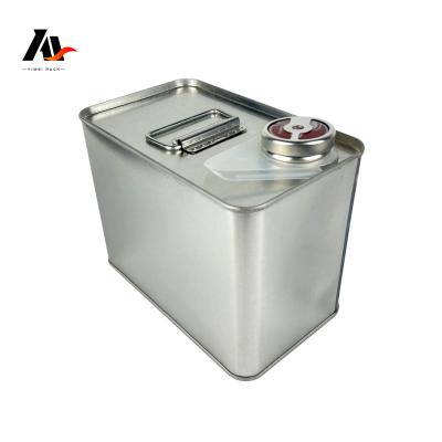 China Newest Style Direct Square Empty Metal Oil Oxidation Resistance Tin Can 500mL/1L/2L/3L/4L Cans For Paint/Coating/Oil/Ink Customized for sale