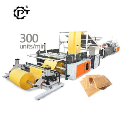 China Hotels Kraft Poly Air Bubble Film Laminated Padded Bag Mailer Envelope Making Machine for sale