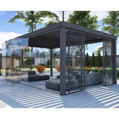 China Easily Assembled Outdoor Electric Automatic Aluminum Pergola Metalicas Baratas Pergolas Pergolas Gmart Profile Waterproof Garden for sale