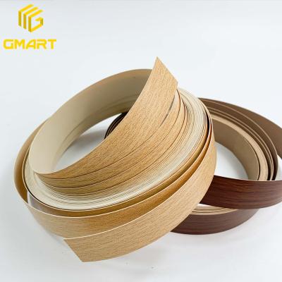 China Buffet Edging Wardrobe Edging /Table Edging European Vacuum Packing India Milling Accessorizes Table Gold Color 22Mm Hot Melt Finish PVC Wood Edge Strips Para Maquine for sale