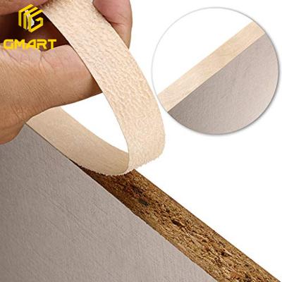 China Cheap Buffet Edging Wardrobe Edging /Table Edging South Africa Recycled Maple Kitchen Self Adhesive Gold 2Mm Texture 2Mm Mini Plywood Self Adhesive Edg For Kitchen food for sale