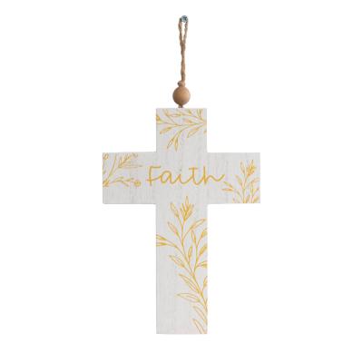 China American Customizable Designed Wood Crosses Good Quality Hanging Decor-Faith for sale