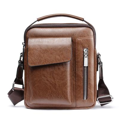 China High Quality Men Shoulder Bag Fashion Trend Messenger Bags Casual Youth Leather Outdoor Cross Body Bag Customize Logo Messenger Men Bag for sale